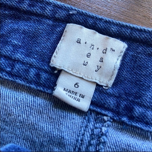 A New Day Button Front Highwaisted Denim Skirt with Tie Waist Belt. - Picture 5 of 7